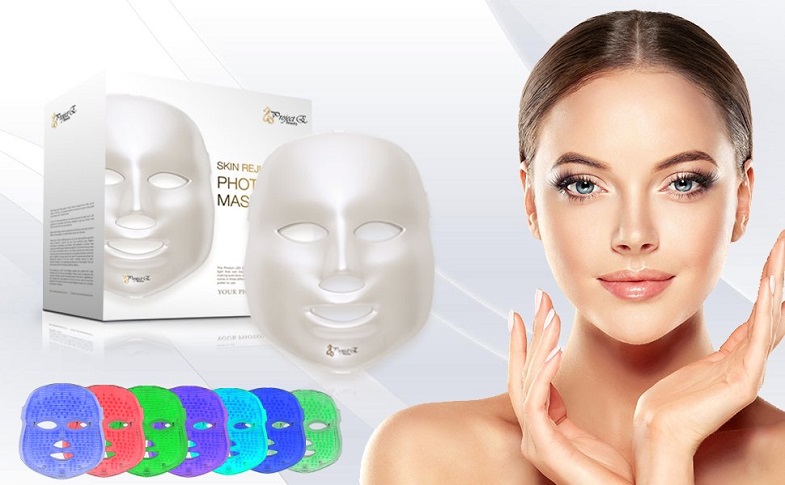 מסכות לפנים - מסכת לד לפנים - Project E Beauty 7 Color LED Mask